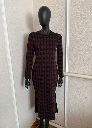 Плаття жіноче тепле міді,итальянское платье нове плаття футляр вінтажна сукня мілі плаття з люрексом,гарна блискуча сукня з люрексом,чарівне, облягаюч