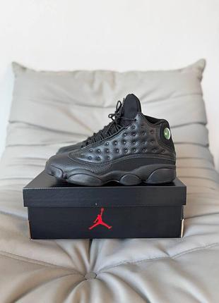 Кроссовки nike air jordan 13 retro total black altitude