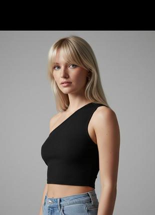 ​✨ сияющий кроп-топ sheinbae на одно плечо - новый! ✨