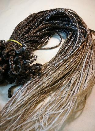 Комплект de-коси «ash ombre mix», афрокоси зізі