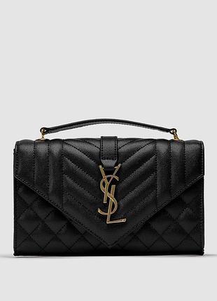 Сумка saint leather envelope chain laurent bag