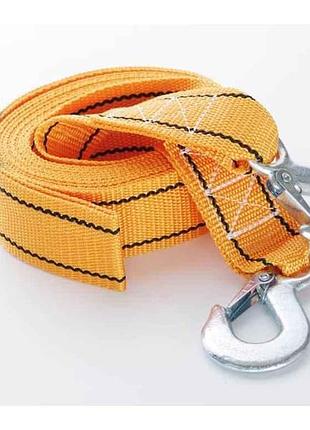 Трос буксирувальний 4,5м 3 тонни, 50мм, гаки (пакет) тм сила