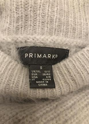 Светло-серый пушистый свитерок от primark2 фото