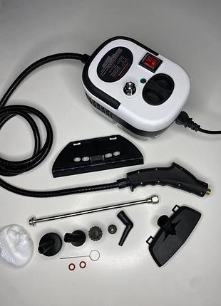Хіт пароочисник для прибирання 7в1 steam cleaner 2500 вт з комплектом насадок 1.2л для очищення скла та плитки пароочисник 2500