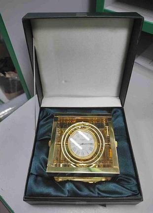 Часы настольные каминные интерьерные б/у морський годинник jaccard "crystal box" hr350635/1