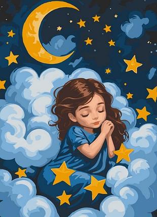 Картина за номерами "спляче янголятко" 15589-ac 40х50 см