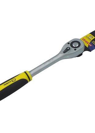 (70032) ключ-тріскачка 3/8" 72 зуб з підвіскою сталь тимчасовий