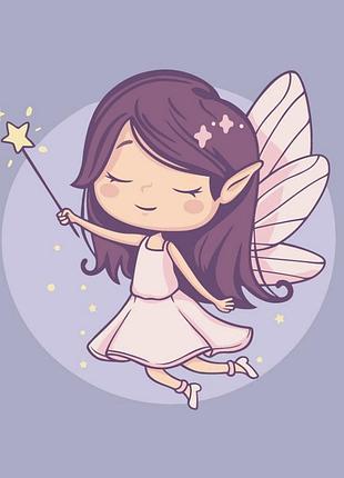 Картина за номерами "фея еллі й чарівна паличка" ©arttem_illustration 15650-ac 30х30 см