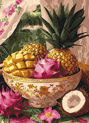 Картина за номерами "тропічні дари" 12058-ac 40х50 см