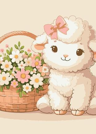 Картина за номерами "чарівне ягня" 15599-ac 30х30 см