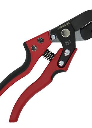 (81033) секатор садовий 205мм з ковадлом ручки нейлон і фіберглас, тефлон haisser