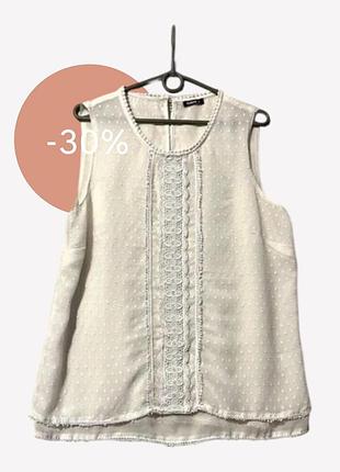 Белоснежная майка, блузка 50-52 (11)