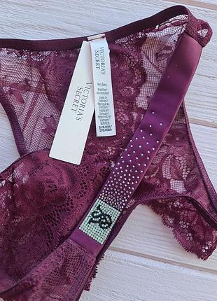 Кружевные трусики с доступом открытые victorias secret 5