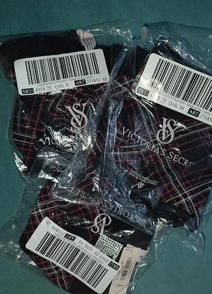 Высокие хлопковые трусики victoria’s secret со стразами и бархатным пояском 3