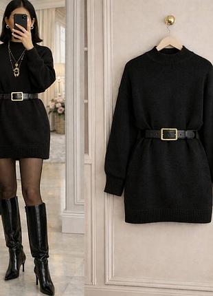 Базовое теплое платье с пояском   ➡️размеры: 42-44, 46-48, 50-52 ➡️ткань: ангора (очень приятная мягкая теплая ткань)