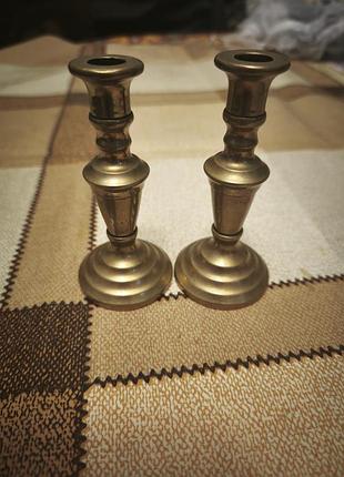 Подсвечники винтаж латунь или бронза