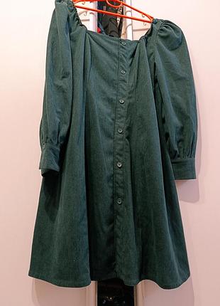 Вельветовое платье большого размера