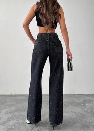 Блестящие женские джинсы 7