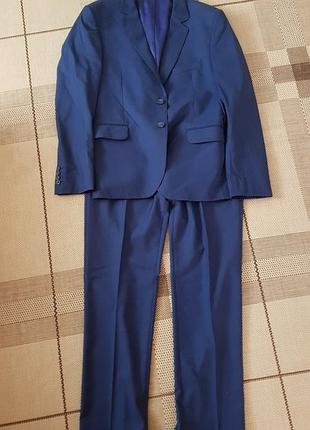 Чоловічий костюм 34/36 синий мужской костюм на выпускной