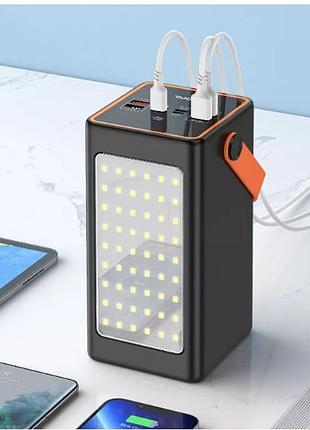 Повербанк 100000 mah js-658 для поездок и работы | внешний аккумулятор js-658 с led фонариком