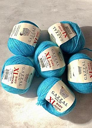 Пряжа для вʼязання ,газал xl baby wool мʼякенька,приємна на дотик.