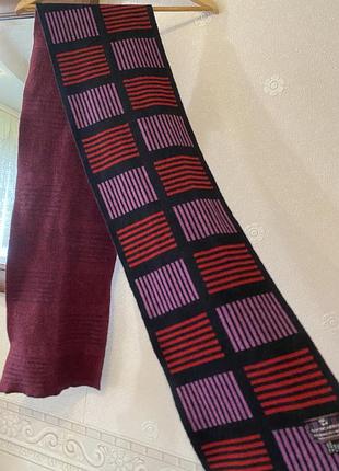 Теплий шарф з мериносовлі вовни з ангоркою lochcarron of scotland