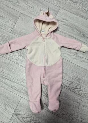Комбенизон теплый 3-6 мес