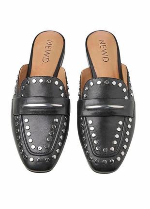 Шкіряні мюлі жіночі. розкішні шкіряні мюлі 40 розмір