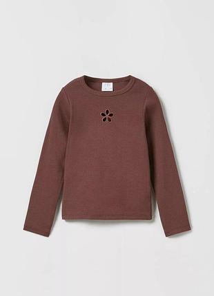 Лонгслів кофтинка в рубчик для дівчинки zara 7-8 років zara