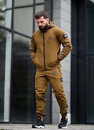 Коричневий спортивний костюм stone