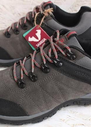 Кроссовки мужские демисезонные трекинговые натуральная кожа нубук