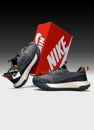 Чоловічі кросівки nike acg mountain fly low gtx grey black beige