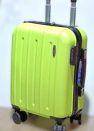 Валіза дорожня двойні колеса лоу кост 40*30*20 лайм