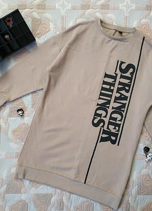 Свтшот от primark stranger things, очень странные чудеса, 57% хлопок