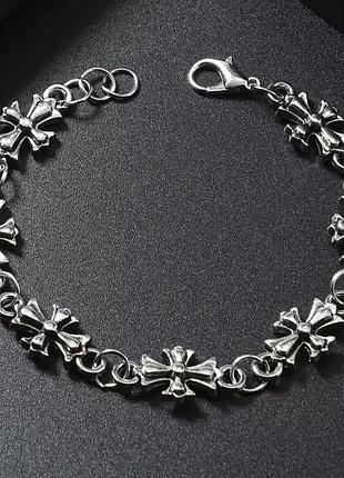 Браслет з хрестами chrome hearts 5