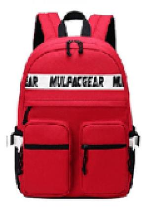 Рюкзак 1 відділення, 5 карманів 13" червоний kb-3851-red (368-4)