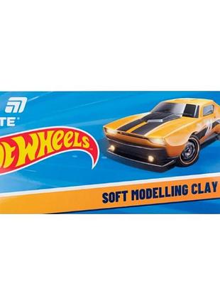 Пластилін "kite" hot wheels 18 кольорів 360гр восковий hw25-085