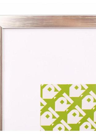 Фоторамка "dl" 21х30 dl-147 срібна з білою окантовкою