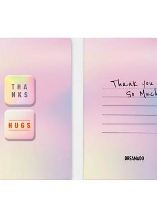 Листівка "message-thanks" з 3d-наклейками/dream&do