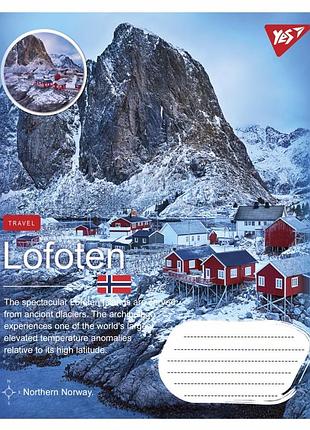 Зошит 96 аркушів лінія yes rthen travel 766129