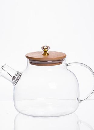 Чайний набір із товстого скла 5 предметів на 4 персони 64486-24