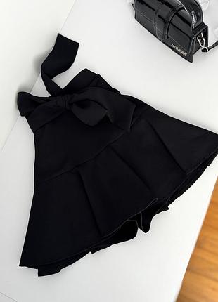 Міні спідничка zara з шортами та поясом