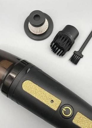 Автомобільний пилосос car vacuum cleaner hy05 на акумуляторі. колір: чорний