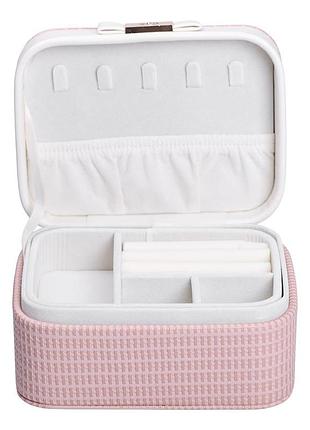 Скринька для прикрас з еко шкіри 15.5×11.5×8.5 ​​органайзер для ювелірних виробів hp-5-37p