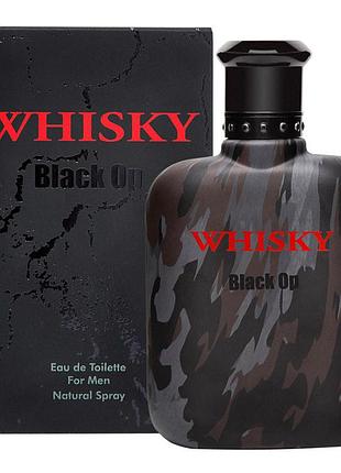 Туалетна вода чоловіча whisky black op evaflor 100 мл віскі блек
