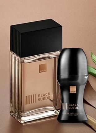 Набір black suede avon , аромат та кульковий дезодорант