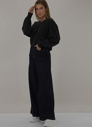 Джемпер з суміші вовни, кашеміра сірий american vintage