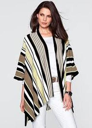 Пончо накидка женская вязаная