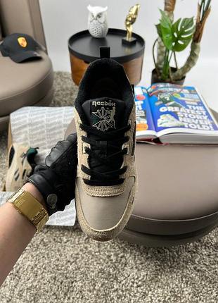 Reebok classic leather hexalite sand black gum 6