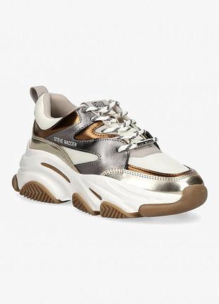 Женские светлые брендовые кроссовки steve madden 41-42 размер